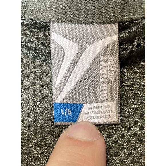 Old Navy Jacket Womens Large Green Active Nylon Lifestyle Sprucelee Windbreaker - Picture 6 of 11